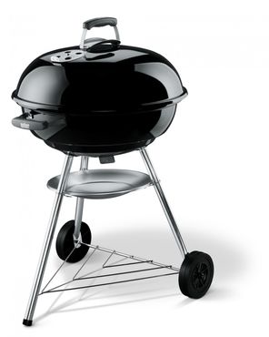 Weber Compact Kettle Ø 57cm Holzkohlegrill Black