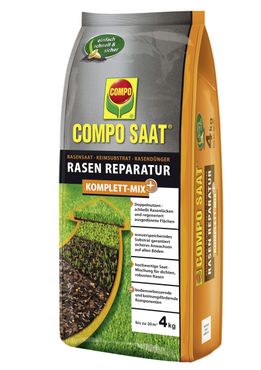 COMPO SAAT Rasen-Reparatur Komplett Mix+ 4kg für 20m²