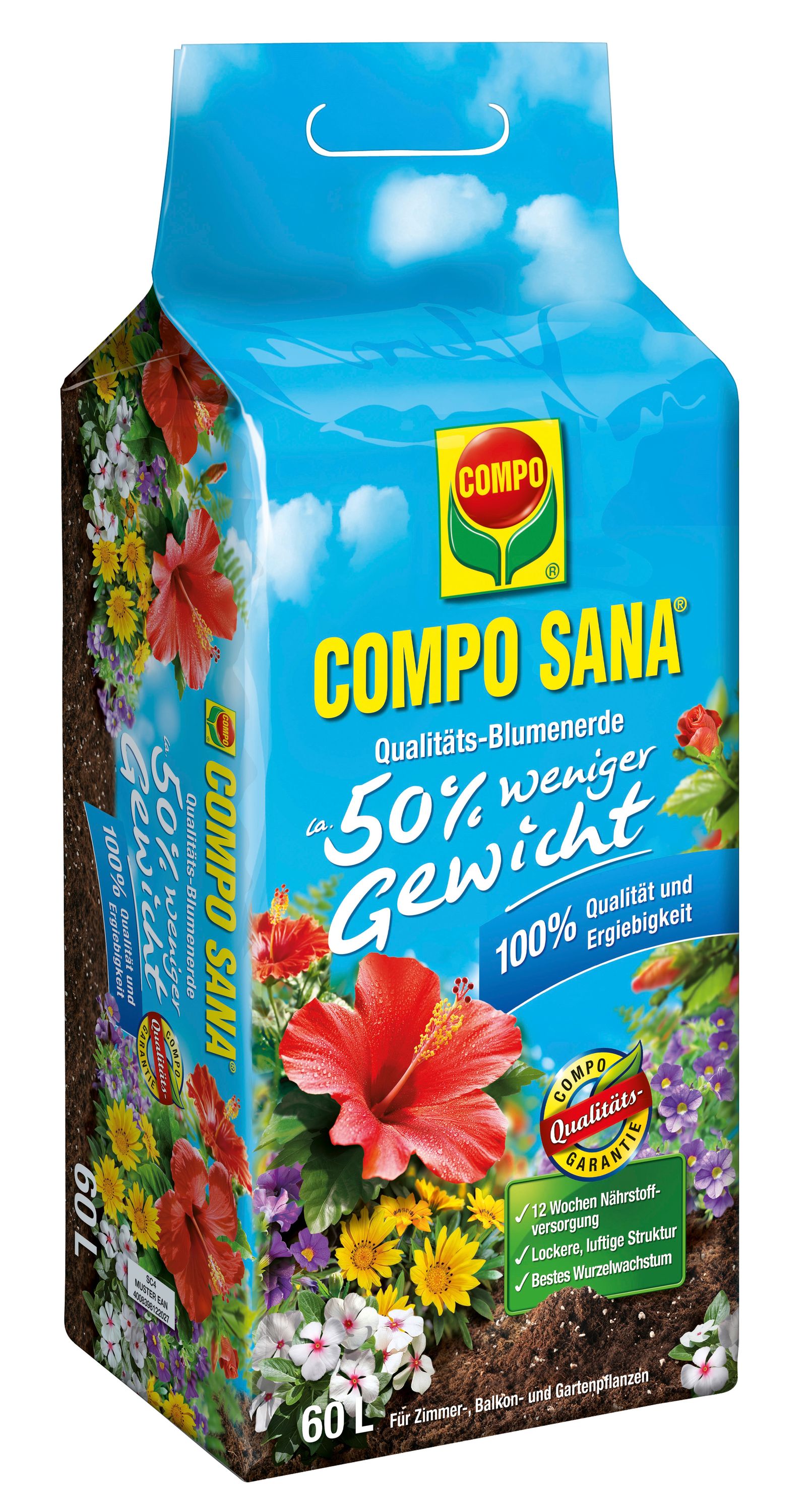 COMPO SANA Qualitts-Blumenerde ca. 50% weniger Gewicht 60l |  meingartencenter24.de - Garten Online Shop & Weber Grill Store