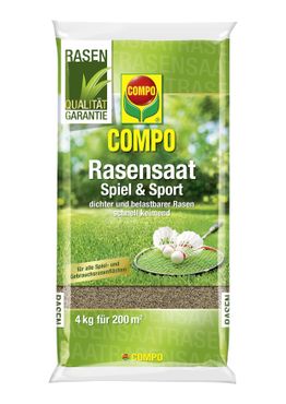 COMPO Rasensaat Spiel und Sport Aktion 4kg für 200m²