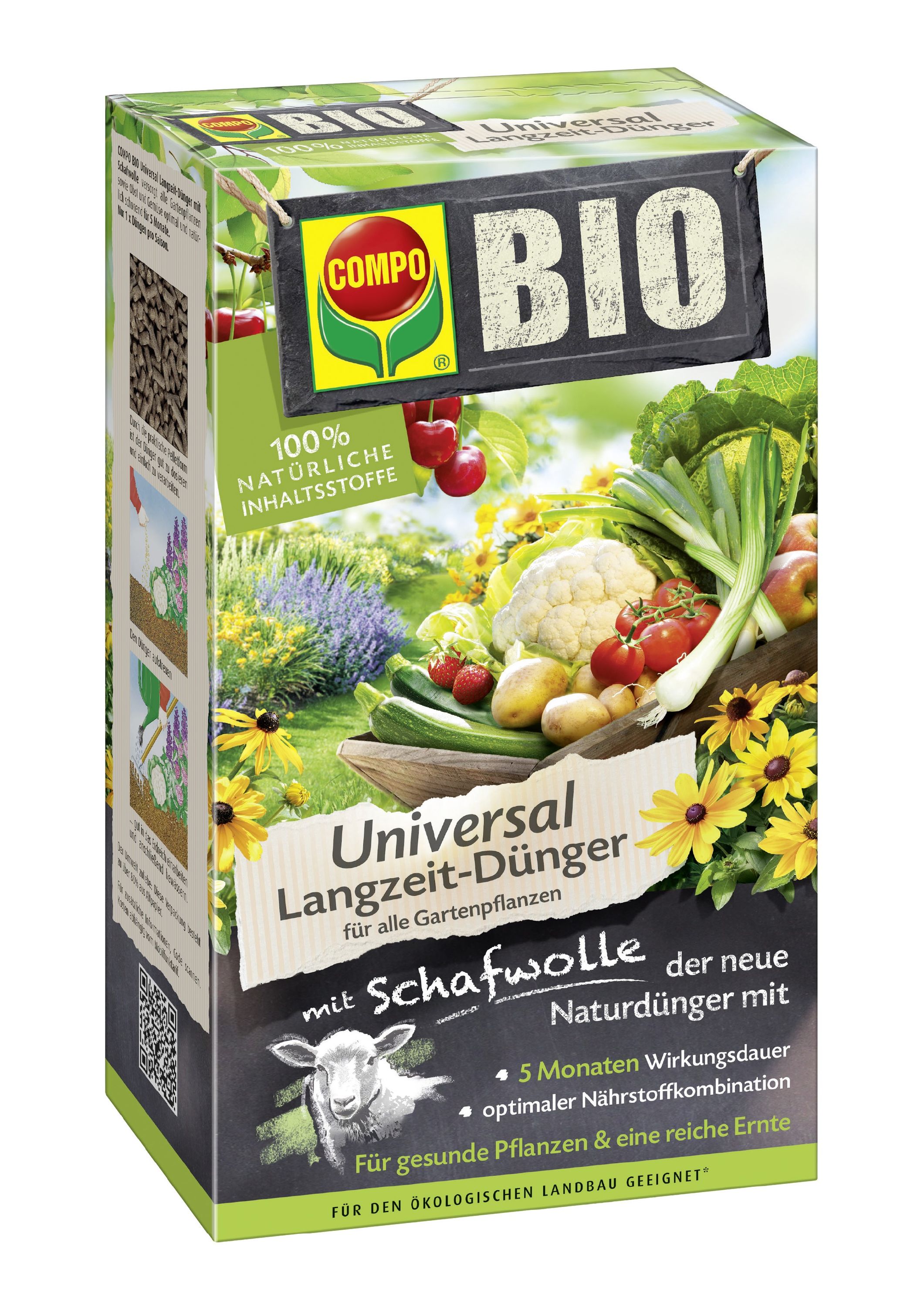COMPO BIO Universal Langzeit-Dnger mit Schafwolle 2kg |  meingartencenter24.de - Garten Online Shop & Weber Grill Store