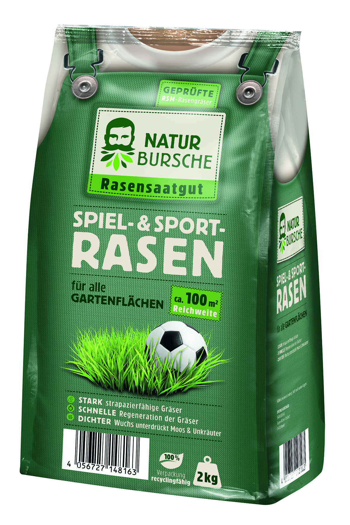 Naturbursche Spiel- und Sportrasen 2kg | meingartencenter24.de - Garten  Online Shop & Weber Grill Store