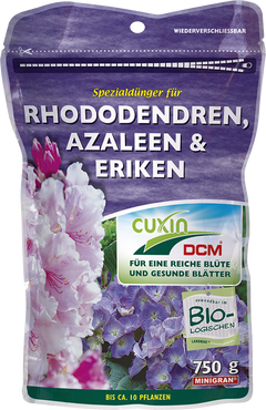 CUXIN DCM Spezialdünger für Rhododendren, Azaleen, Eriken 750g