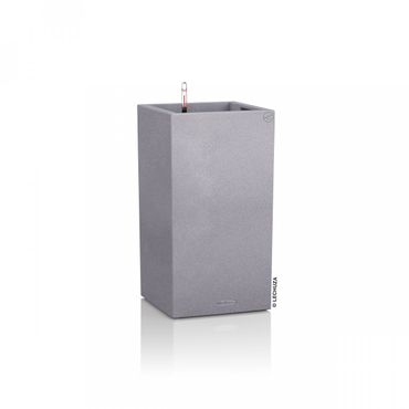 LECHUZA CANTO Stone 30 high Komplettset steingrau