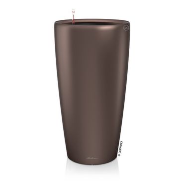 LECHUZA RONDO Premium 40 Komplettset espresso metallic