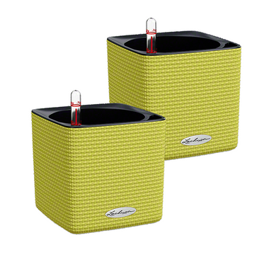 Lechuza CUBE Color 14 Komplettset limettengrün Vorteilsset 2 Stück