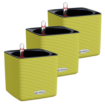 Lechuza CUBE Color 14 Komplettset limettengrün Vorteilsset 3 Stück